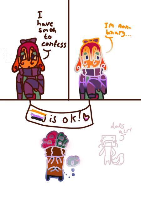Tippers happy non-binary popol