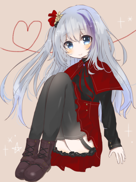 銀髪ちゃん Ibispaint