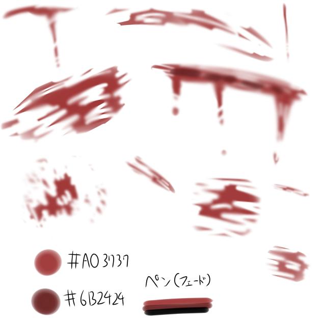 血のサンプル！