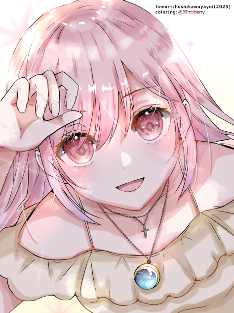 星川ヤヨイ様線画。