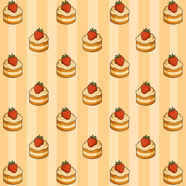 Strawberry cream cake background