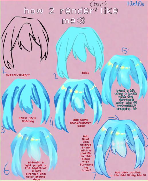 hair render tutorial - ibisPaint