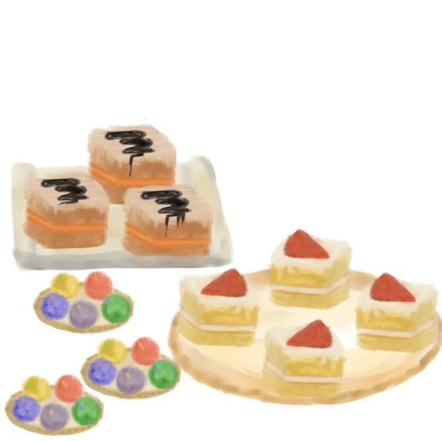cakes and candies - ibisPaint