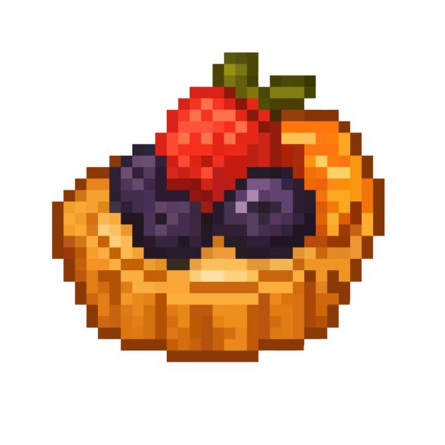 berry and strawberry cake - ibisPaint