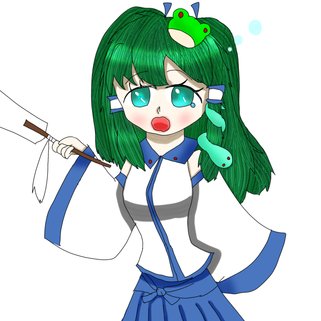 眠そうな早苗さーん