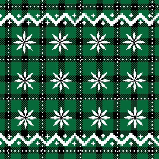 Pattern Nordic 2 Green