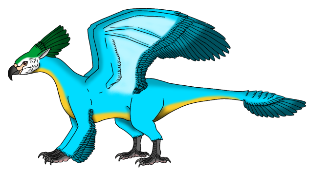 Blue and Yellow Parroffin (2023)2