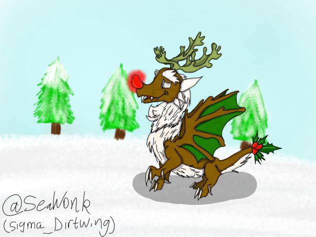Reindeer dragon fanart-DragonVale
