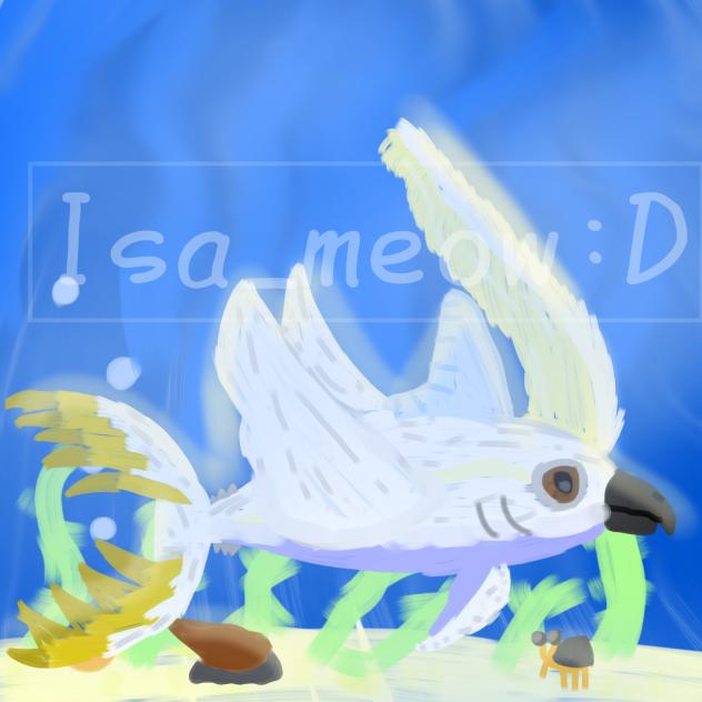 Tunny fish and cockatoo hybrid