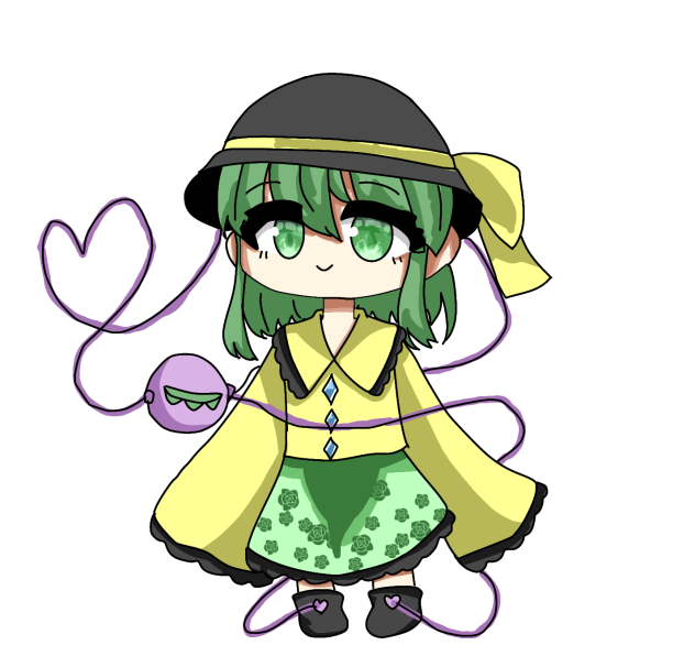 こいしちゃん立ち絵作成中…