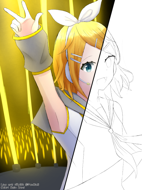 Colored PonRio3's Line art