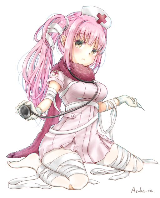 #フォロワーさんの好きな要素を詰め込んだ創作女子を描く（ナースちゃん）