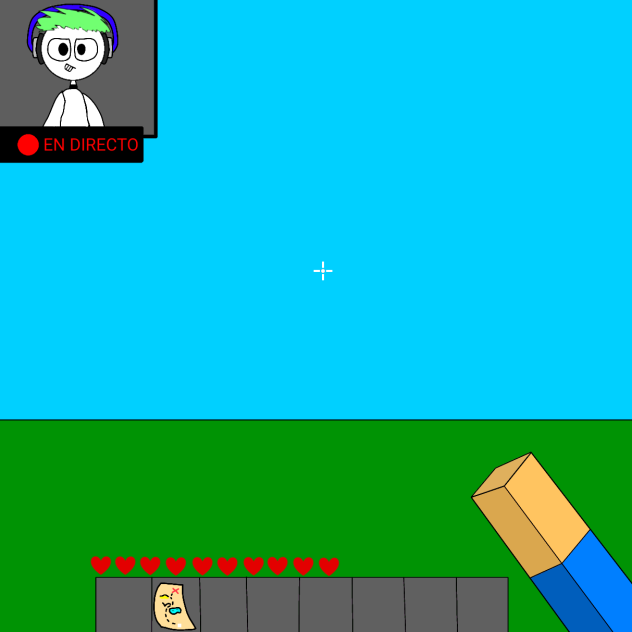 Jugando Minecraft