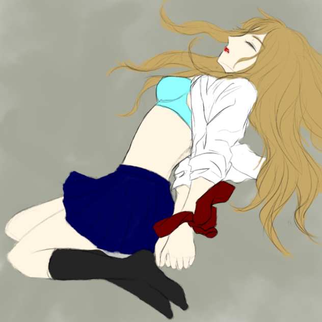 線画描いたよ。7 を塗ったよ。