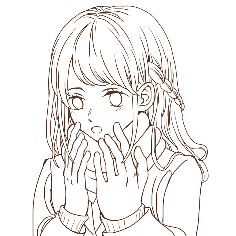 【線画】女の子 誰か塗ってください！ - ibisPaint