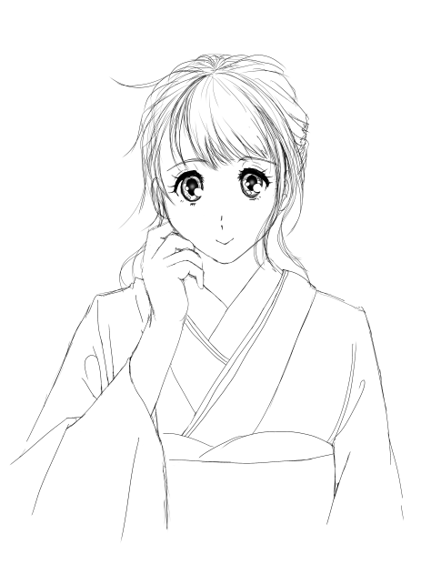 ❤️新年のご挨拶❤️ -線画Ver.-