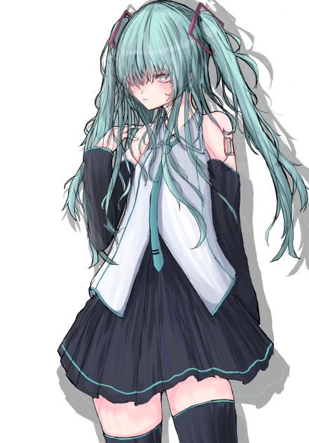 初音ミクを描いた絵