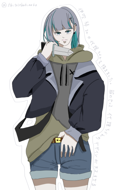 伊吹琴さんの代理ちゃんを描きました。