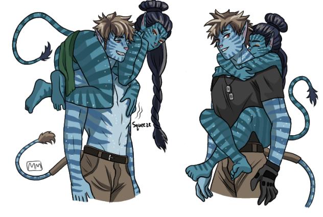 Avatar Couple poses