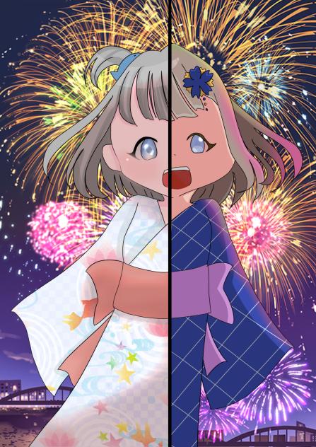 塗り絵合作でーす