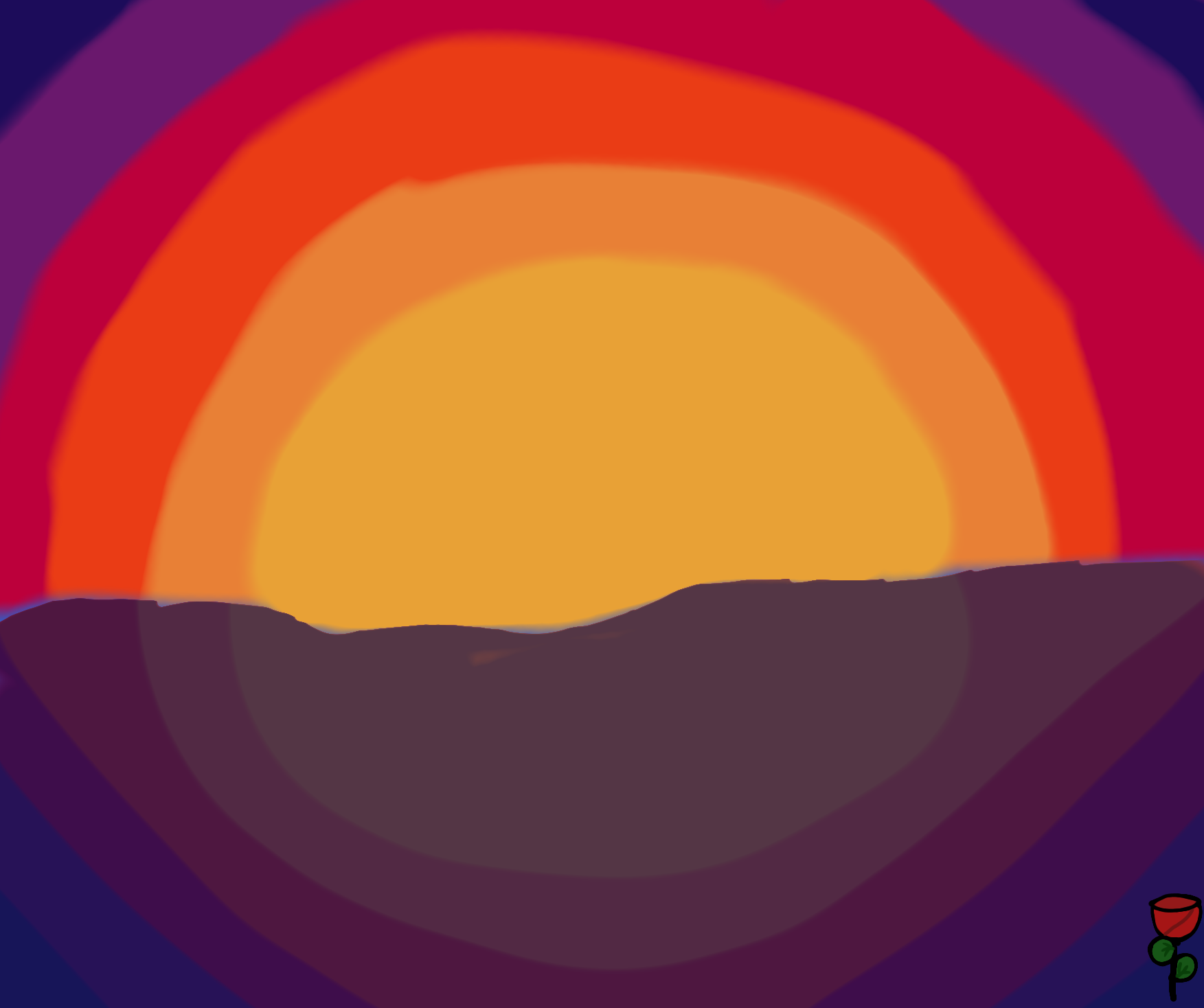 Sun set - ibisPaint