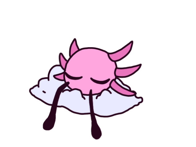 What is he dreaming about❓ 🐟☁️💤