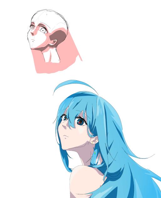 斜め顔練習ヴィヴィ