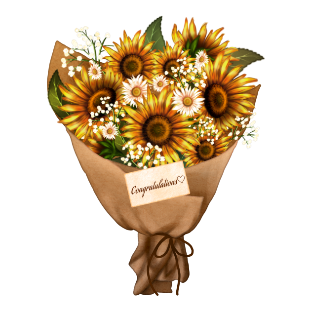 Sunflower bouquet ibisPaint
