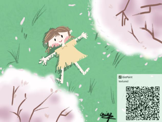 樱花树下的小女孩（？