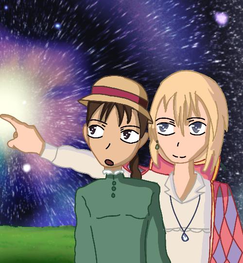 the moving castle fanart!