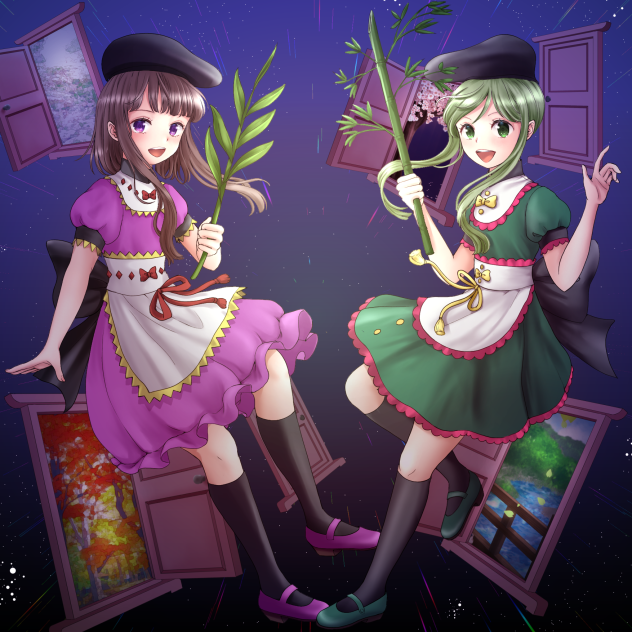 爾子田里乃と丁礼田舞