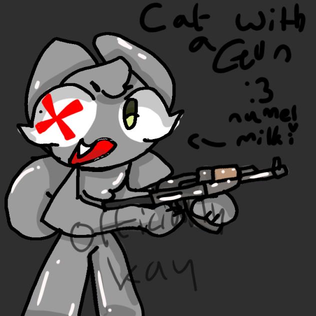 Cat w a gun