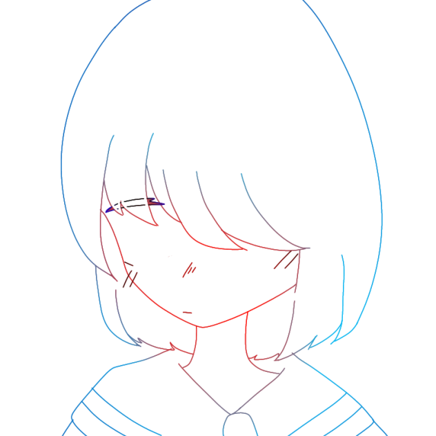 ともだちがほしい。【線画】