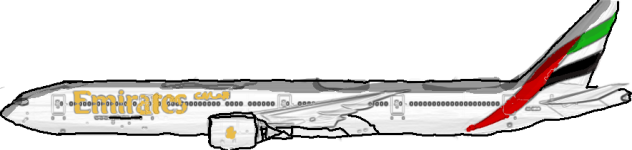 Emirates B777-300ER Painting Timelapse