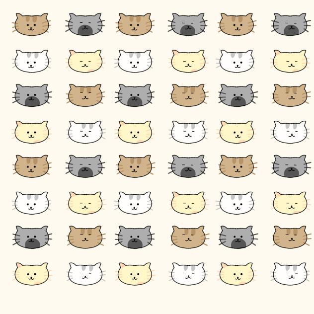 猫いっぱい背景