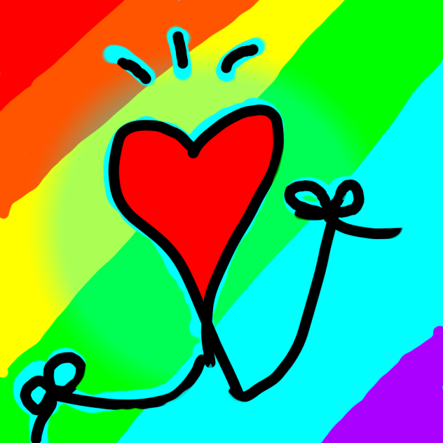 rainbow heart - ibisPaint