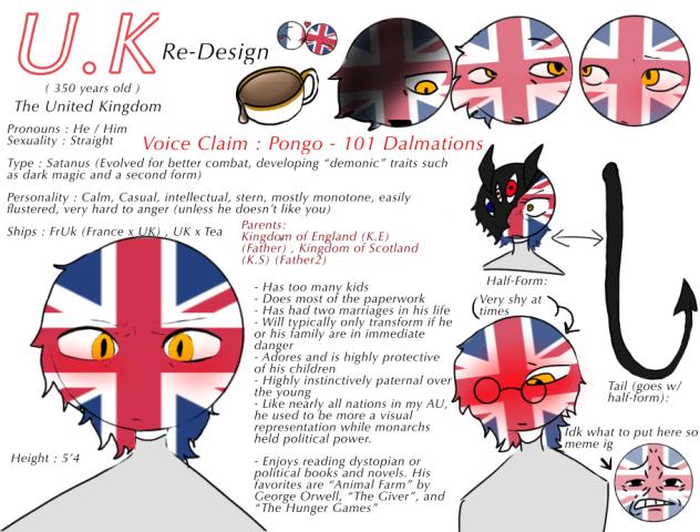 UK Countryhumans design