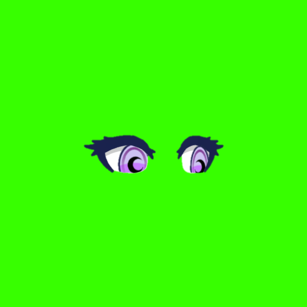gacha eye green screen