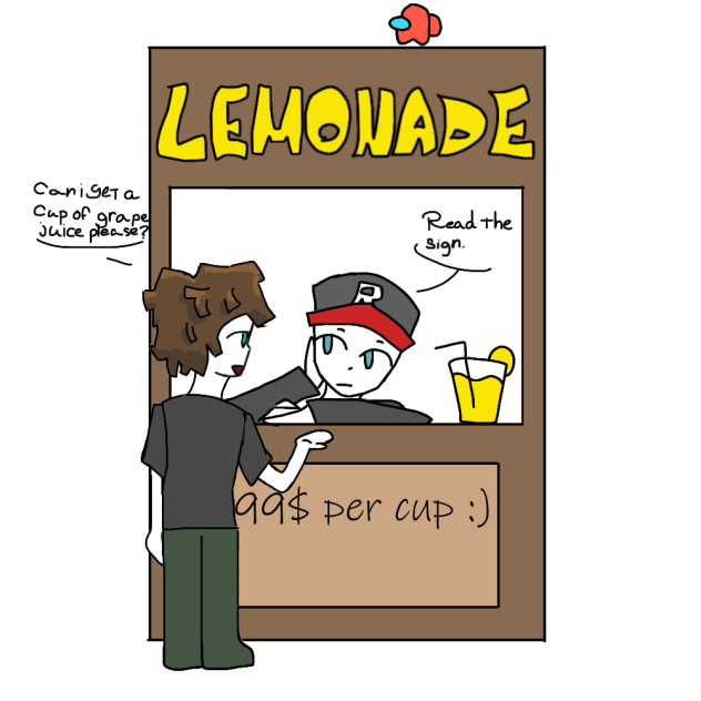 Guest's lemonade stand