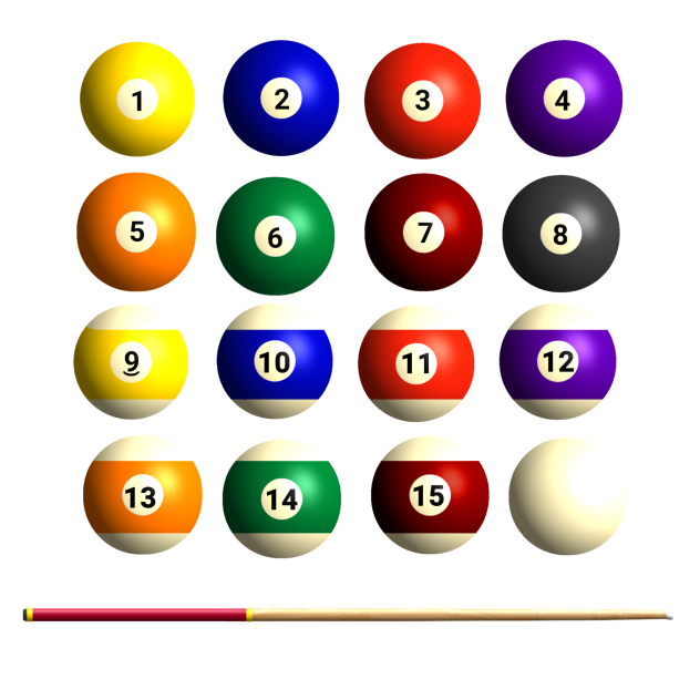 Billiard balls and stick