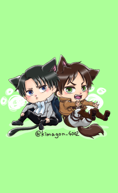 獣化リヴァイ兵長 エレン Ibispaint