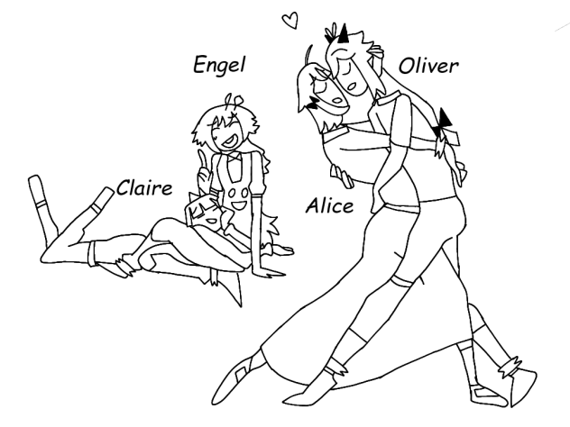 Claire x Engel vs Alice x Oliver