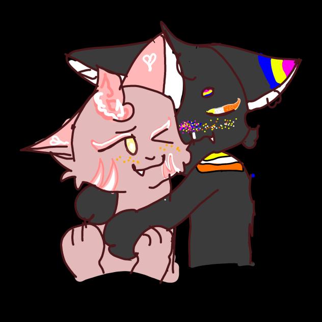 two goofers (not a ship my oc has a gf-)