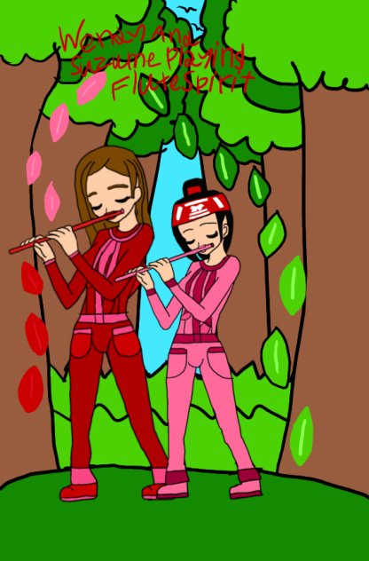 Wendy And Suzume playing Flute Spirit.