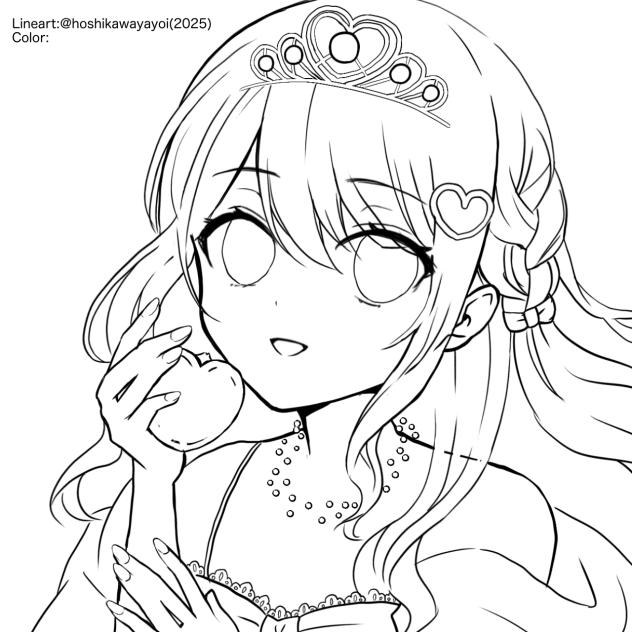 ペルセポネ(ぬりえ)