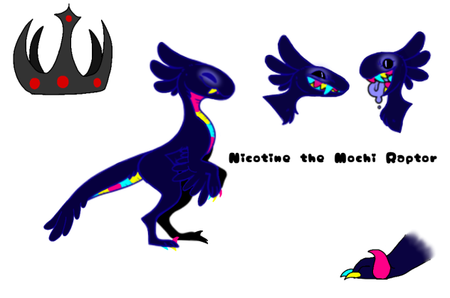 Nicotine the Mochi Raptor