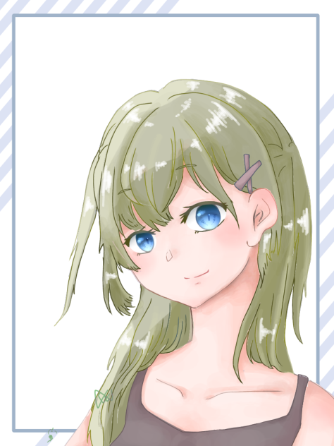 厚塗り風女の子