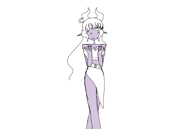 W.I.P - Star goddess (my oc)