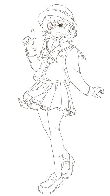 櫻井桃華 線画