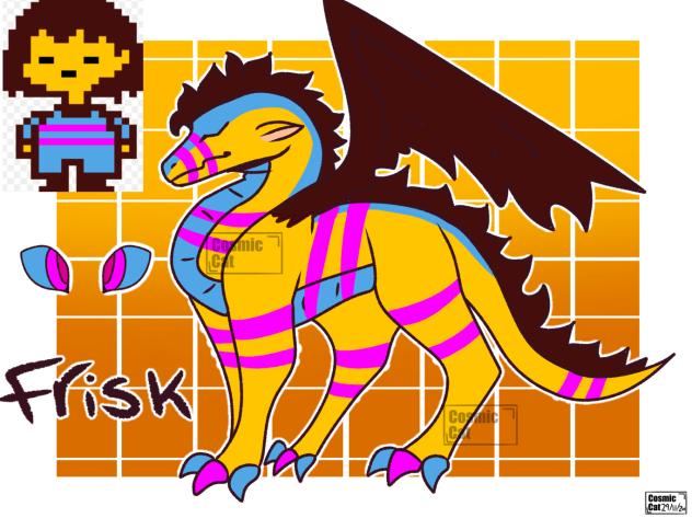 Frisk as a dragon